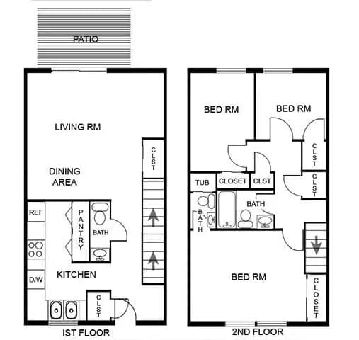 3 bed 2.5 bath at Savan Pointe Apartments, Savannah 31406